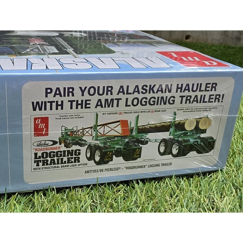AMT 1339 Alaskan Hauler Kenworth Conventional Truck 1/25 Model Kit New Sealed